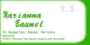 marianna baumel business card